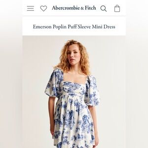 Abercrombie & Fitch Puff Sleeve Mini Dress